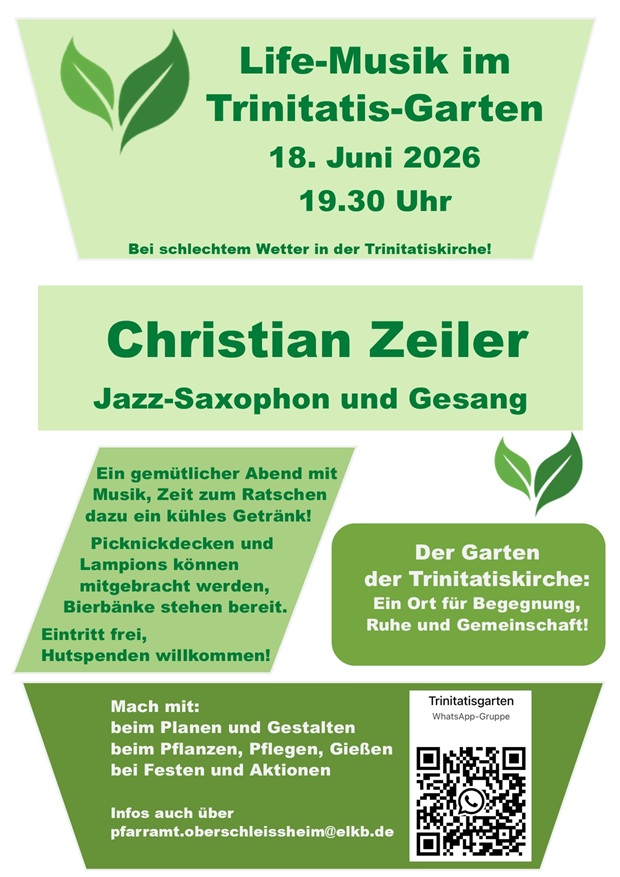 Musik im Trinitatis-Garten