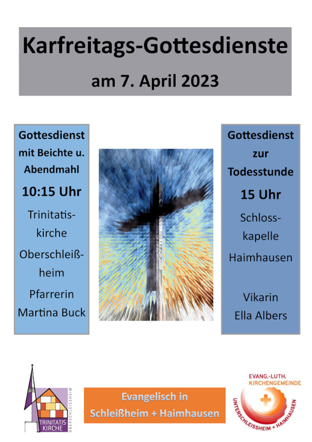 Plakat Karfreitag 2023