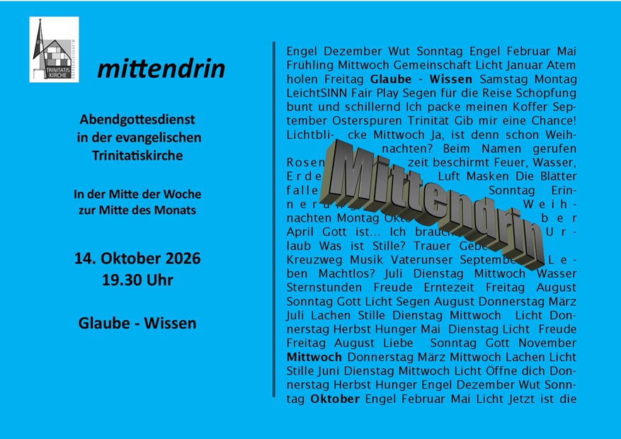 mittendrin Oktober 2026