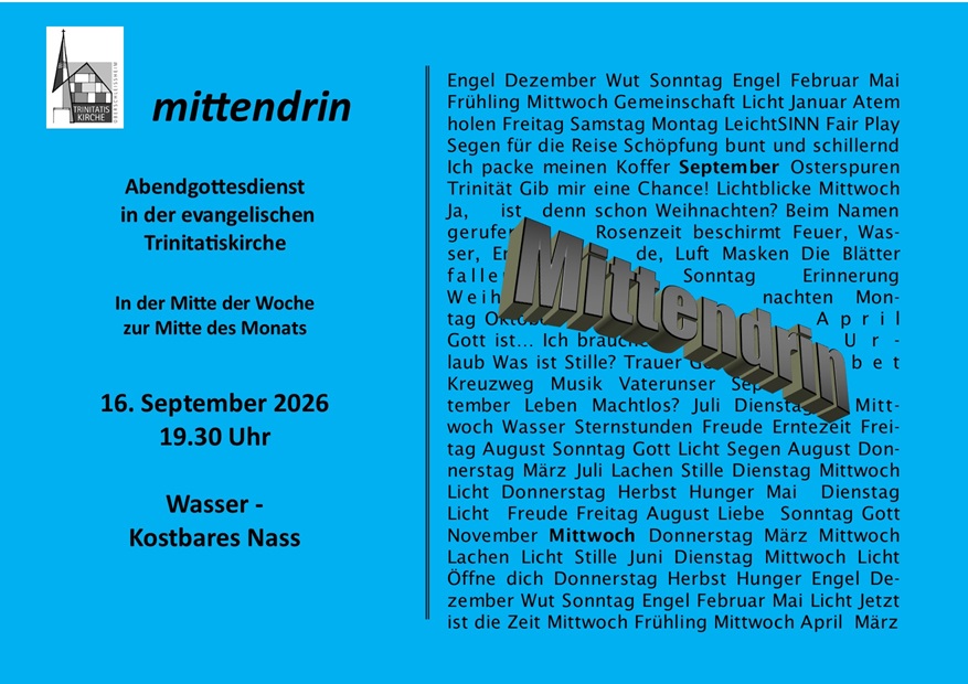 mittendrin September 2026