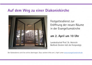 Plakat Eröffnung Diakoniekirche