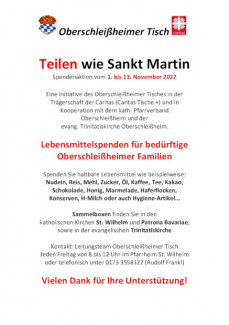 Flyer Teilen wie St. Martin