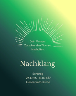 Nachklang Oktober